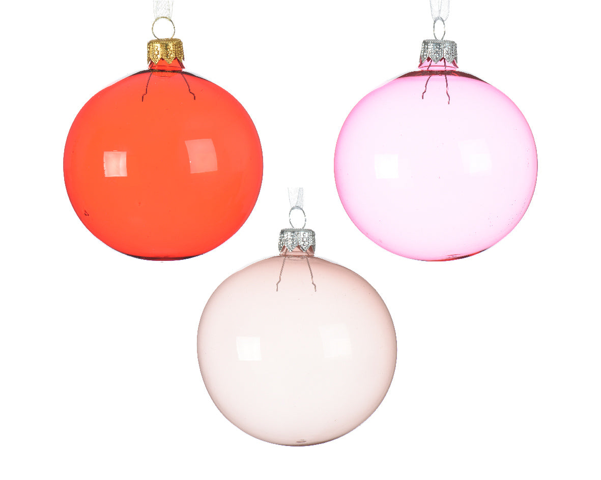Bola de navidad de cristal transparente