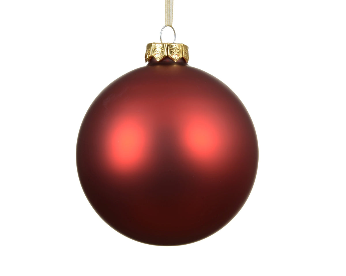 100126-Adorno navideño de cristal rojo 8 cm-navidad-envio-canarias