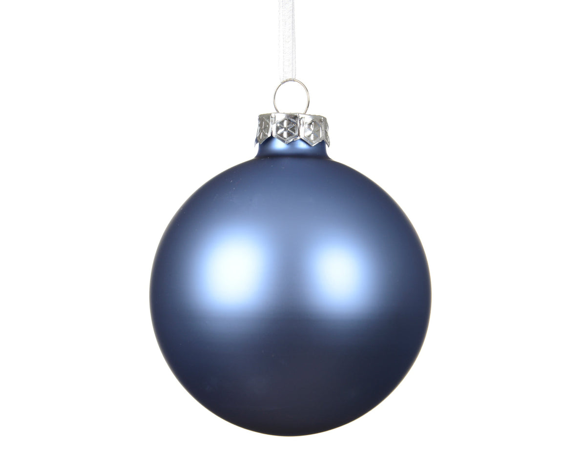 100446-bola de Navidad de Navidad de Navidad de cristal azul amanecer 8 cm-navidad-envio-canarias
