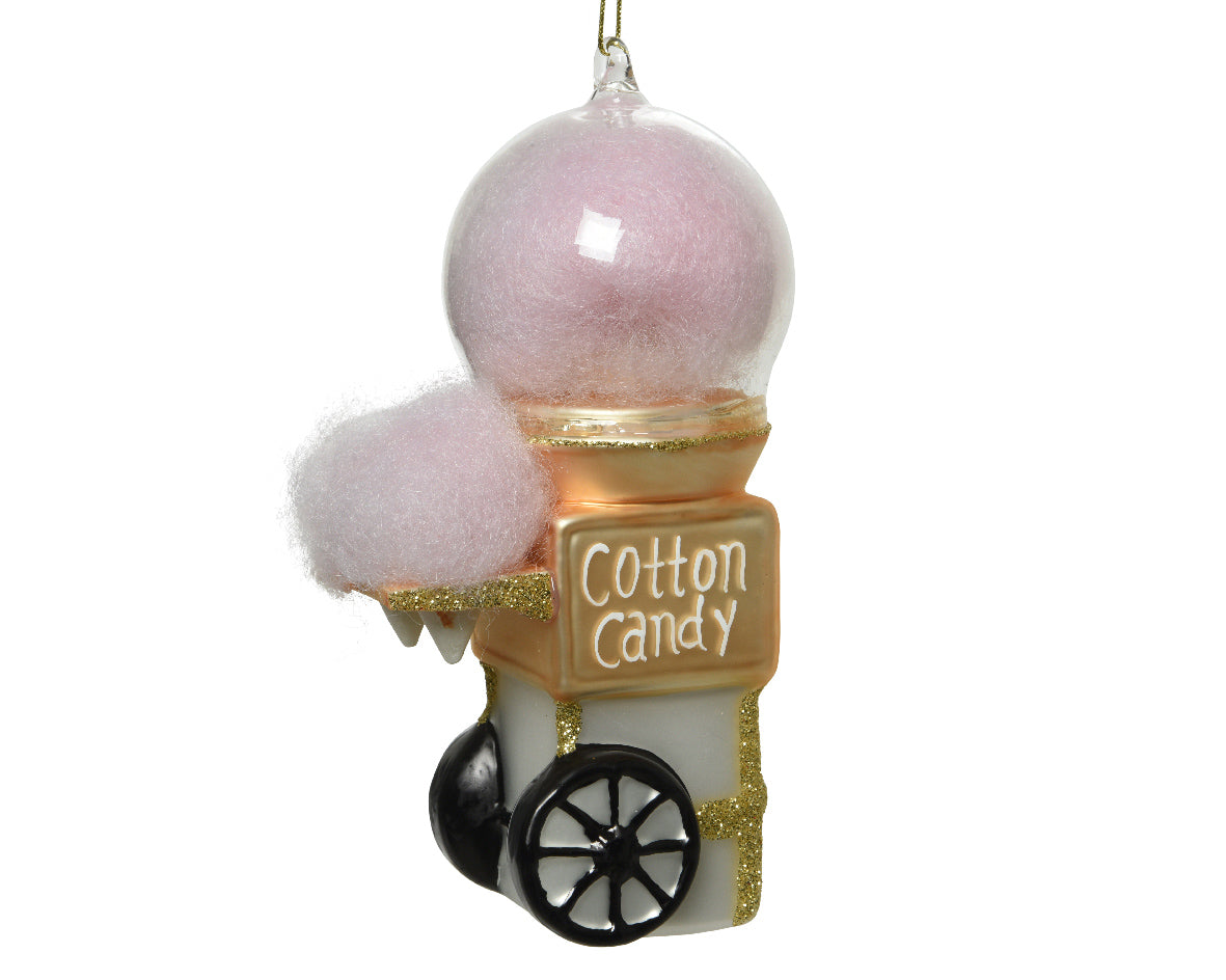 Ornamento de cristal con purpurina 13cm
