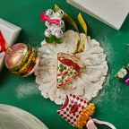 Ornamento de Navidad de hamburguesa de 10cm