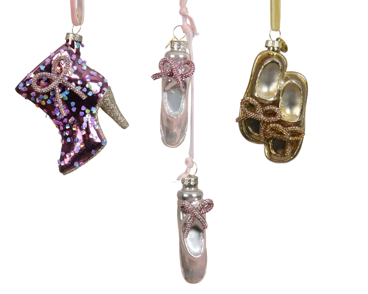 123839-Figura de cristal con forma de zapato multicolor 5 cm-navidad-envio-canarias
