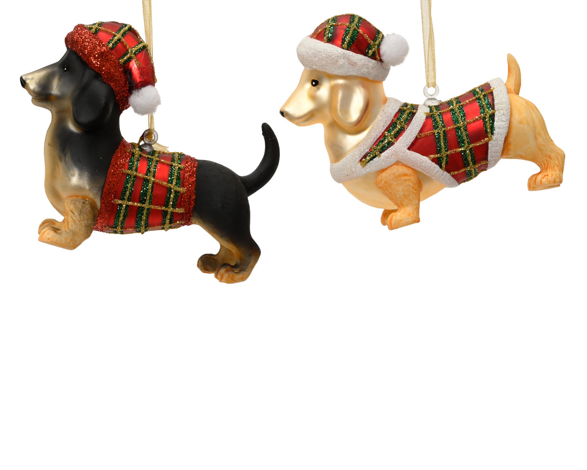 123880-Figura de perro de cristal-navidad-envio-canarias