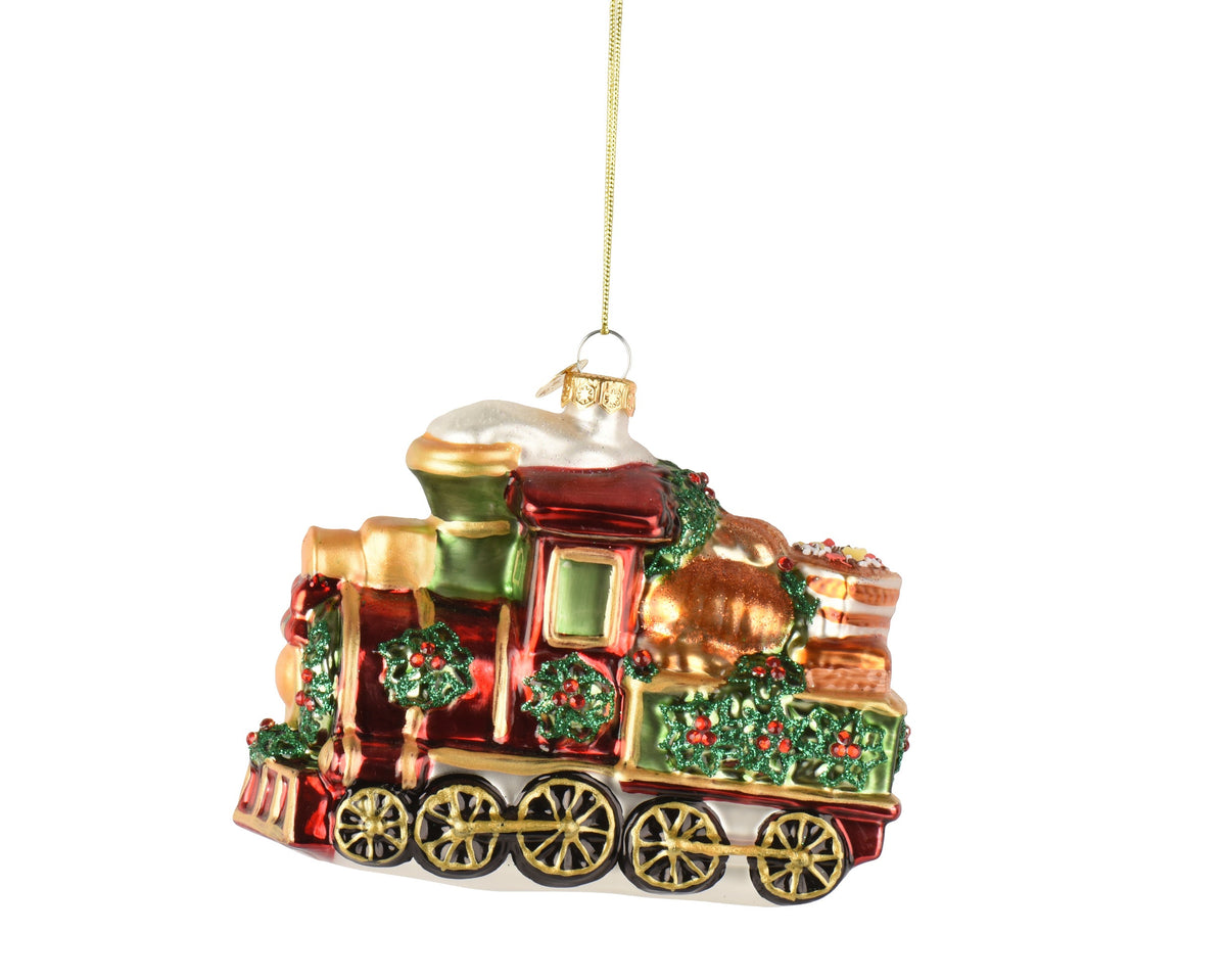 124017-Tren de cristal multicolor de 12 cm-navidad-envio-canarias