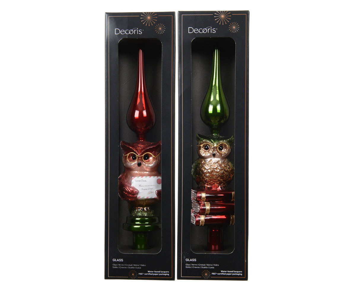 124020-Adorno para la punta del árbol de cristal multicolor-navidad-envio-canarias