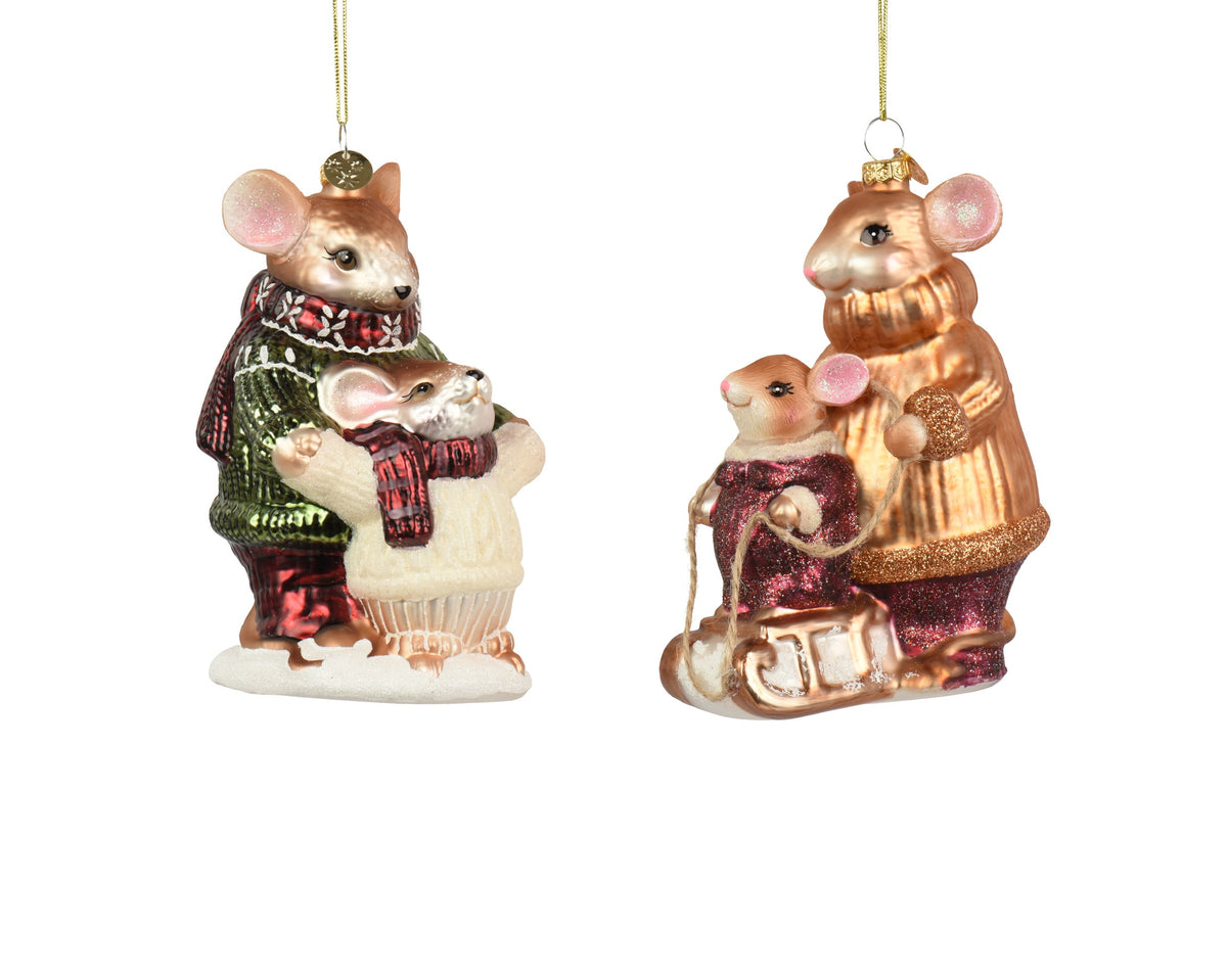 124044-Figura de ratón de cristal-navidad-envio-canarias