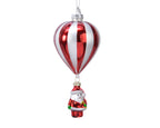Ornamentos de navidad  color rojo blanco de vidrio