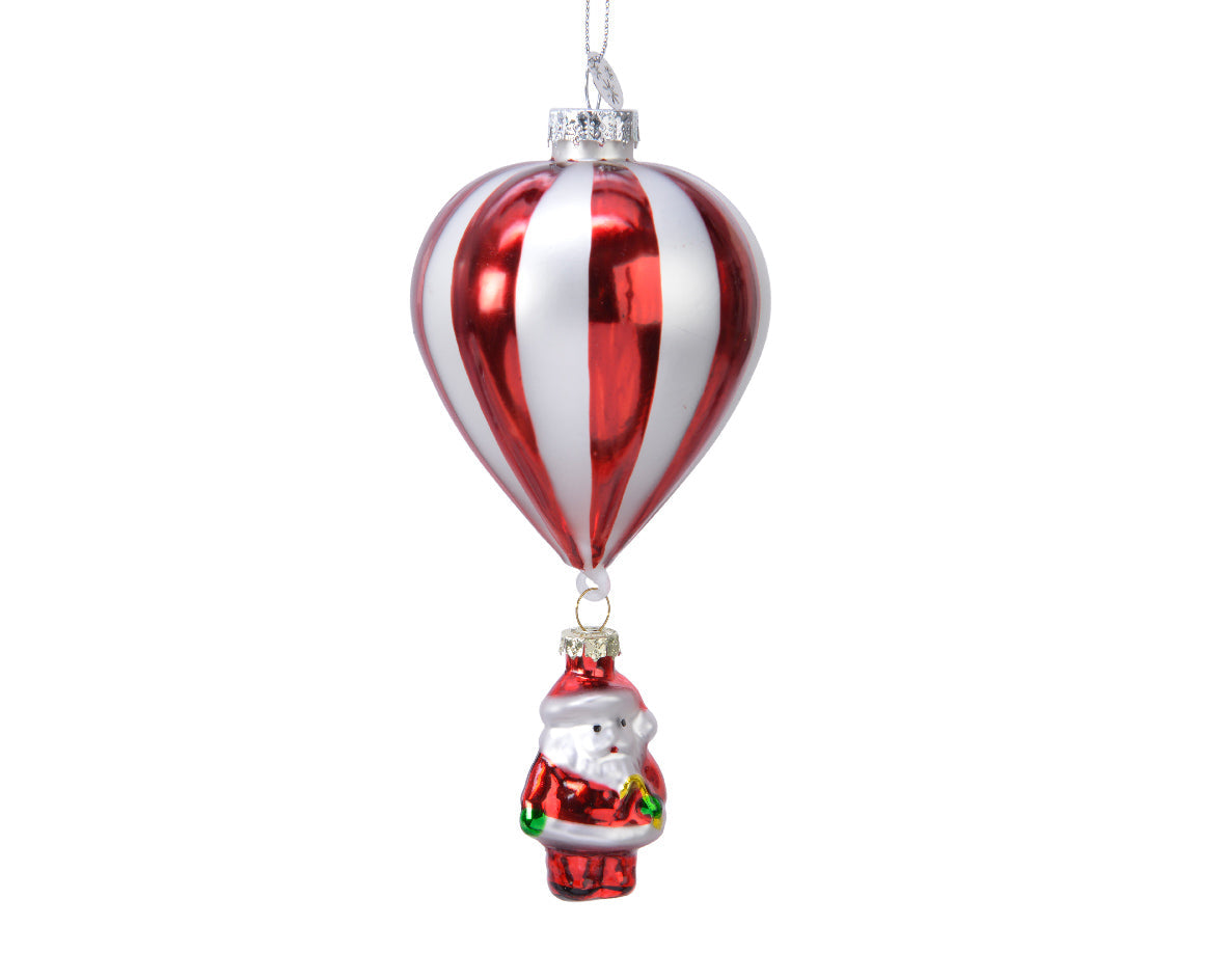 Ornamentos de navidad  color rojo blanco de vidrio