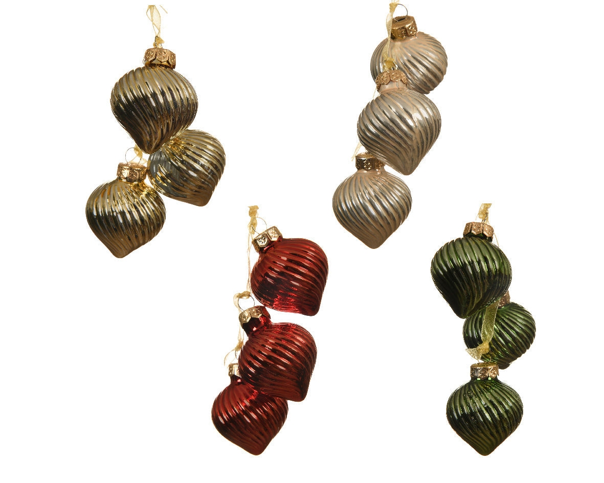 Minibolas de cebolla de cristal de varios colores