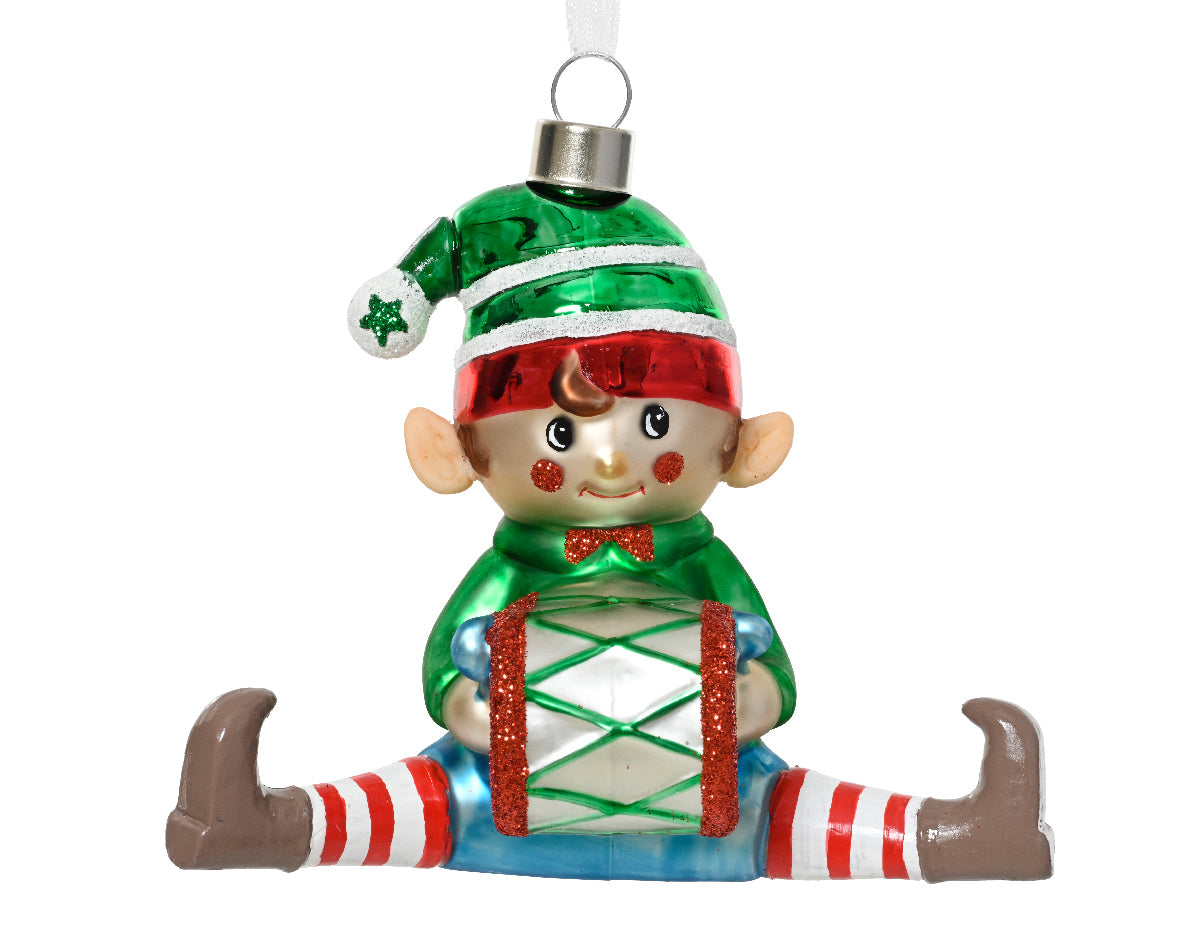 Ornamento de navidad de elfo de 11cm