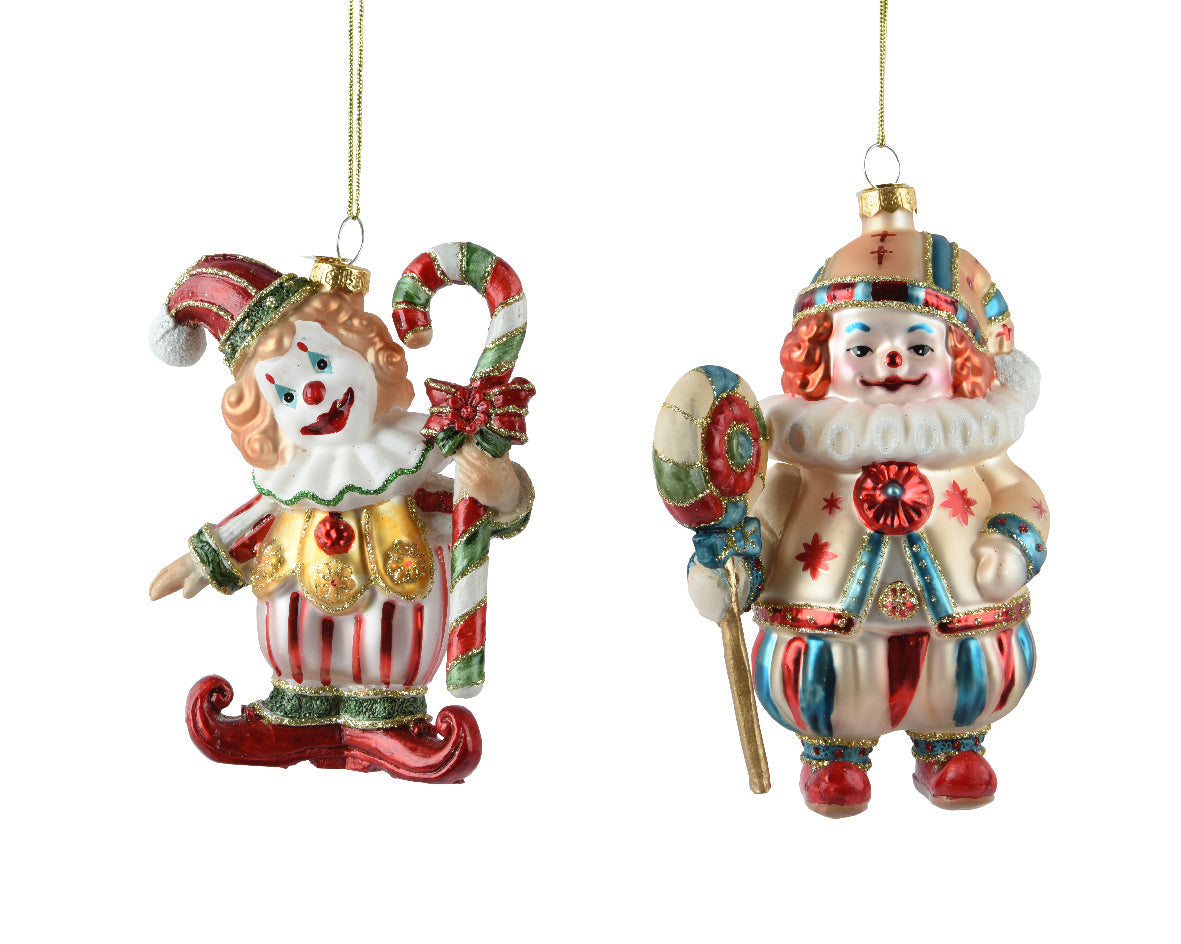 Ornamento de navidad de Payasos de circo de 12cm