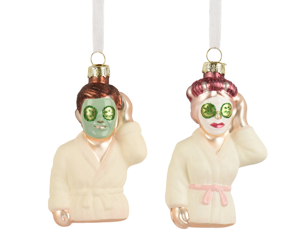 129734-Figura de cristal con temática de spa multicolor-navidad-envio-canarias