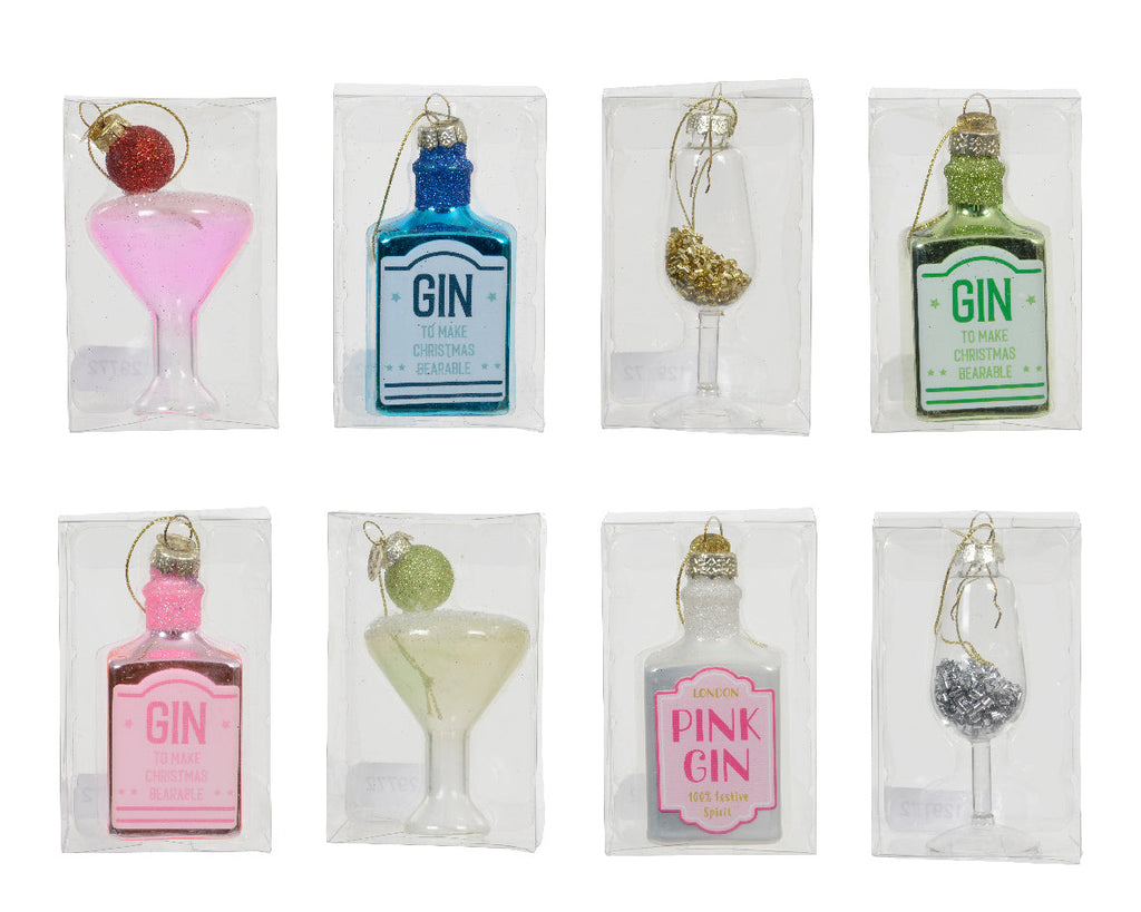 Ornamento de navidad de bebidas de 7cm