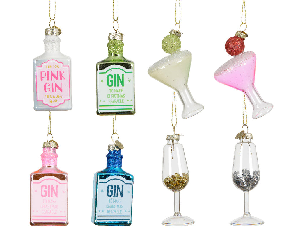 Ornamento de navidad de bebidas de 7cm