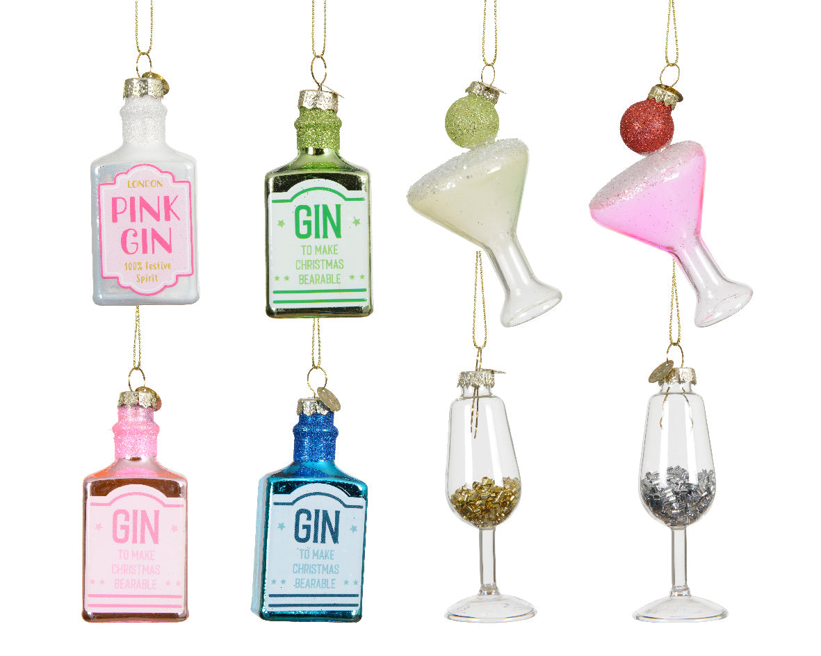 Ornamento de navidad de bebidas de 7cm