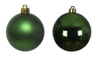 16x Bolas lisas verdes de cristal de 8cm
