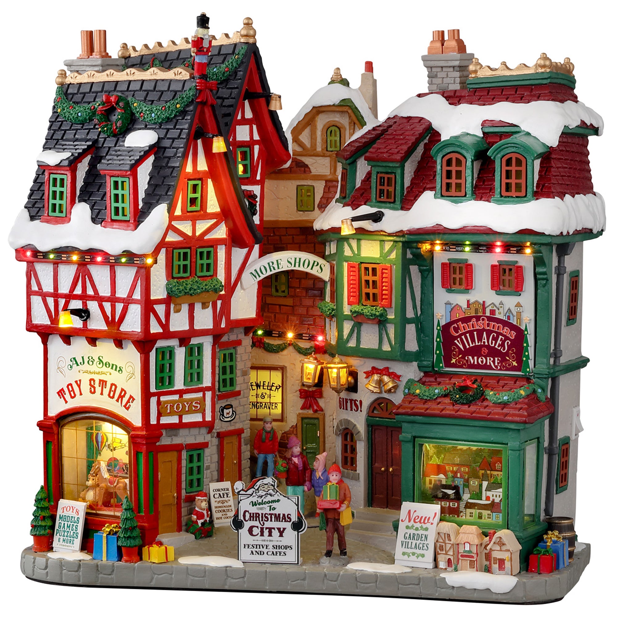 Christmas City,  B/O (4.5V) Colección Villas De Navidad LEMAX®