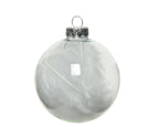 Pack de bolas de navidad transparentes de 7cm