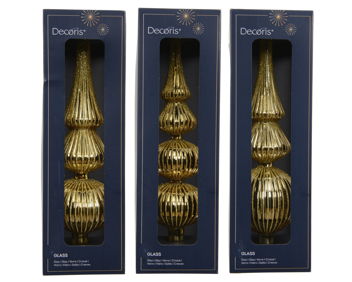 174315-Adorno para árbol de cristal dorado claro-navidad-envio-canarias