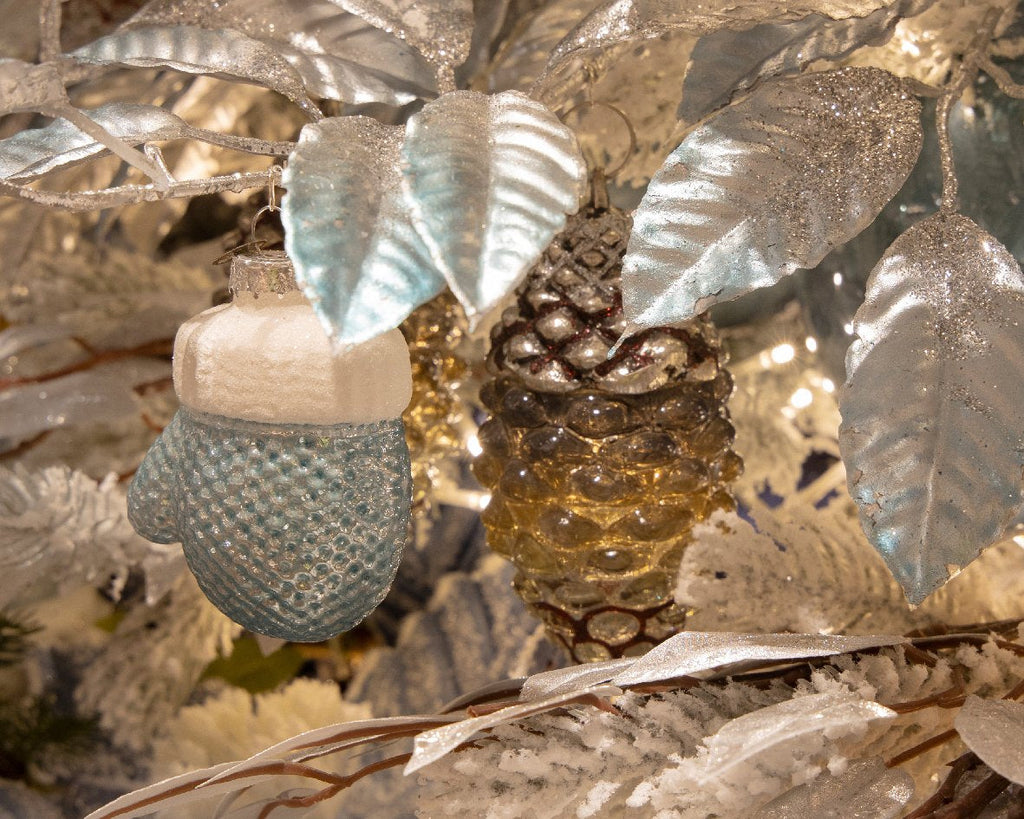 Ornamento Navideño de cristal tonos naturales W6.00-A11.00cm