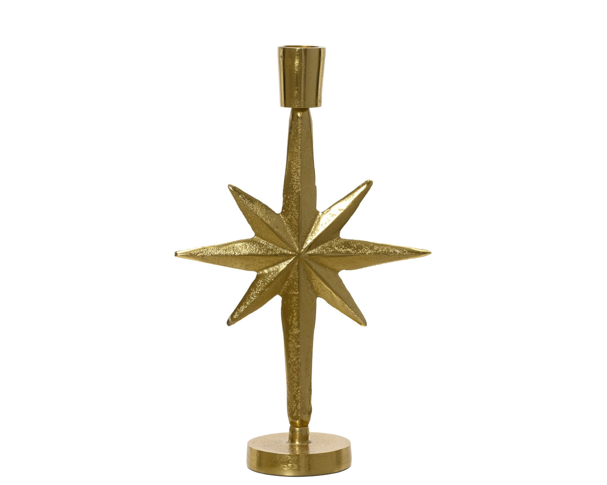 202064-Portavelas Estrella con Base 22 cm-navidad-envio-canarias