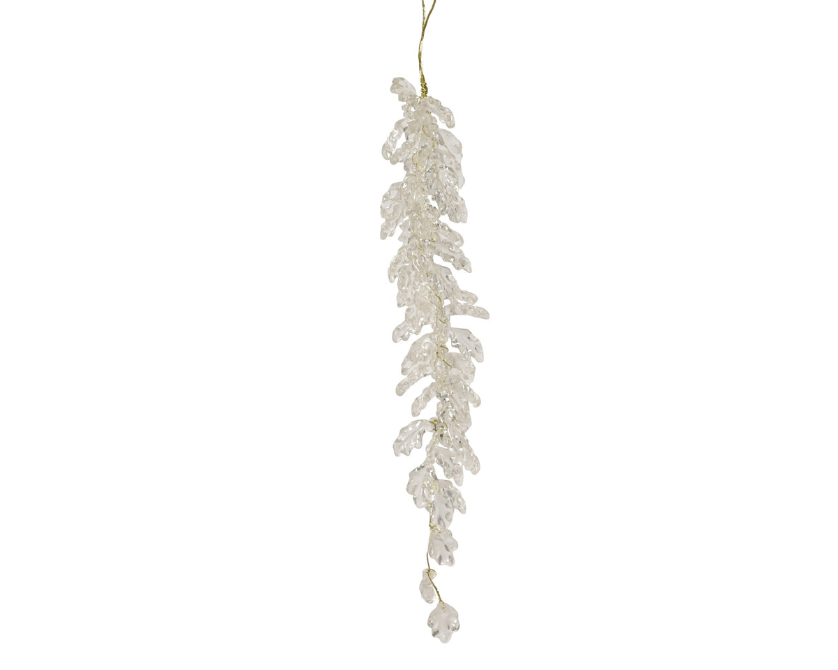 202163-Adorno decorativo acrílico transparente 25 cm-navidad-envio-canarias