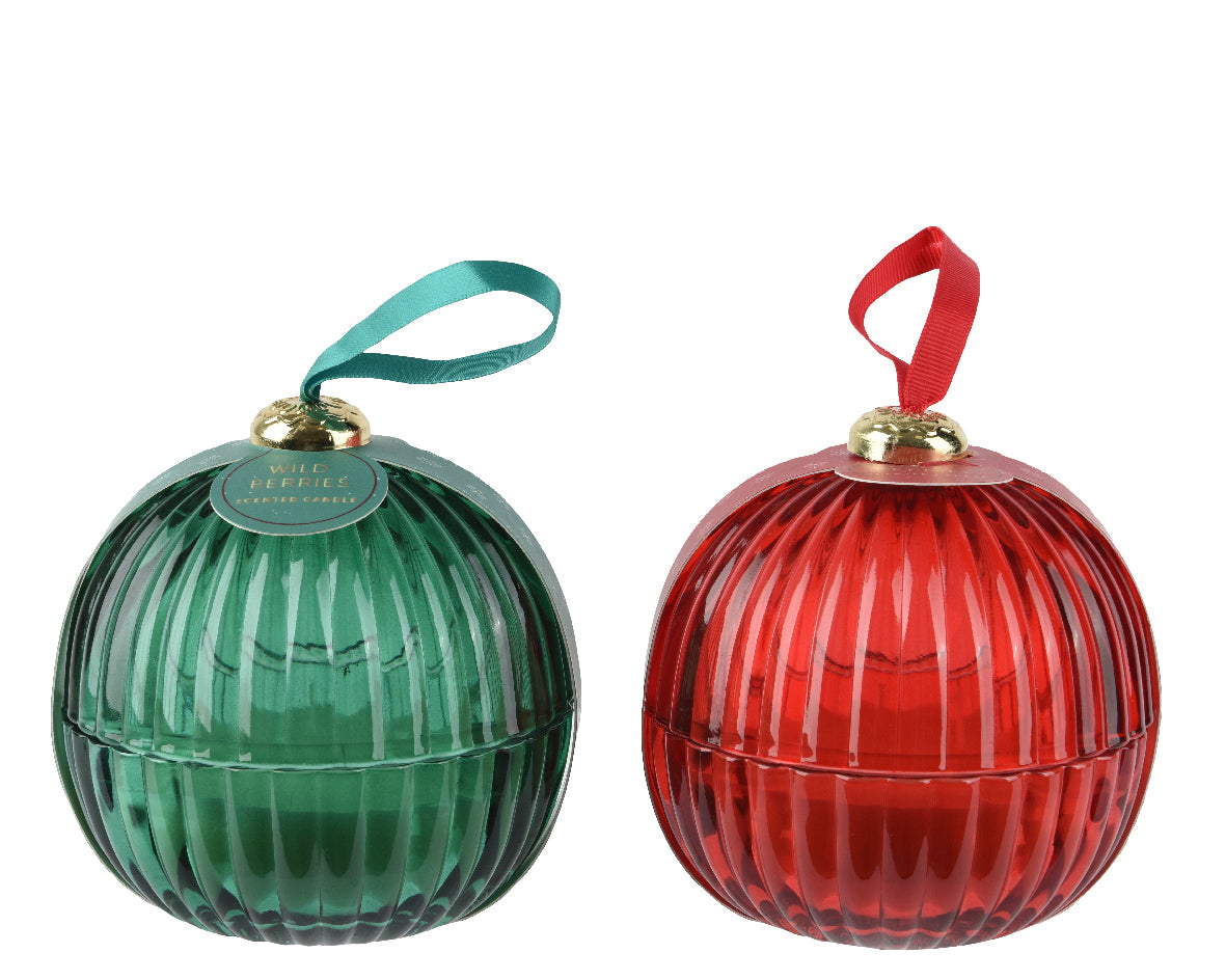 Vela de navidad con esencia a navidad de 12cm