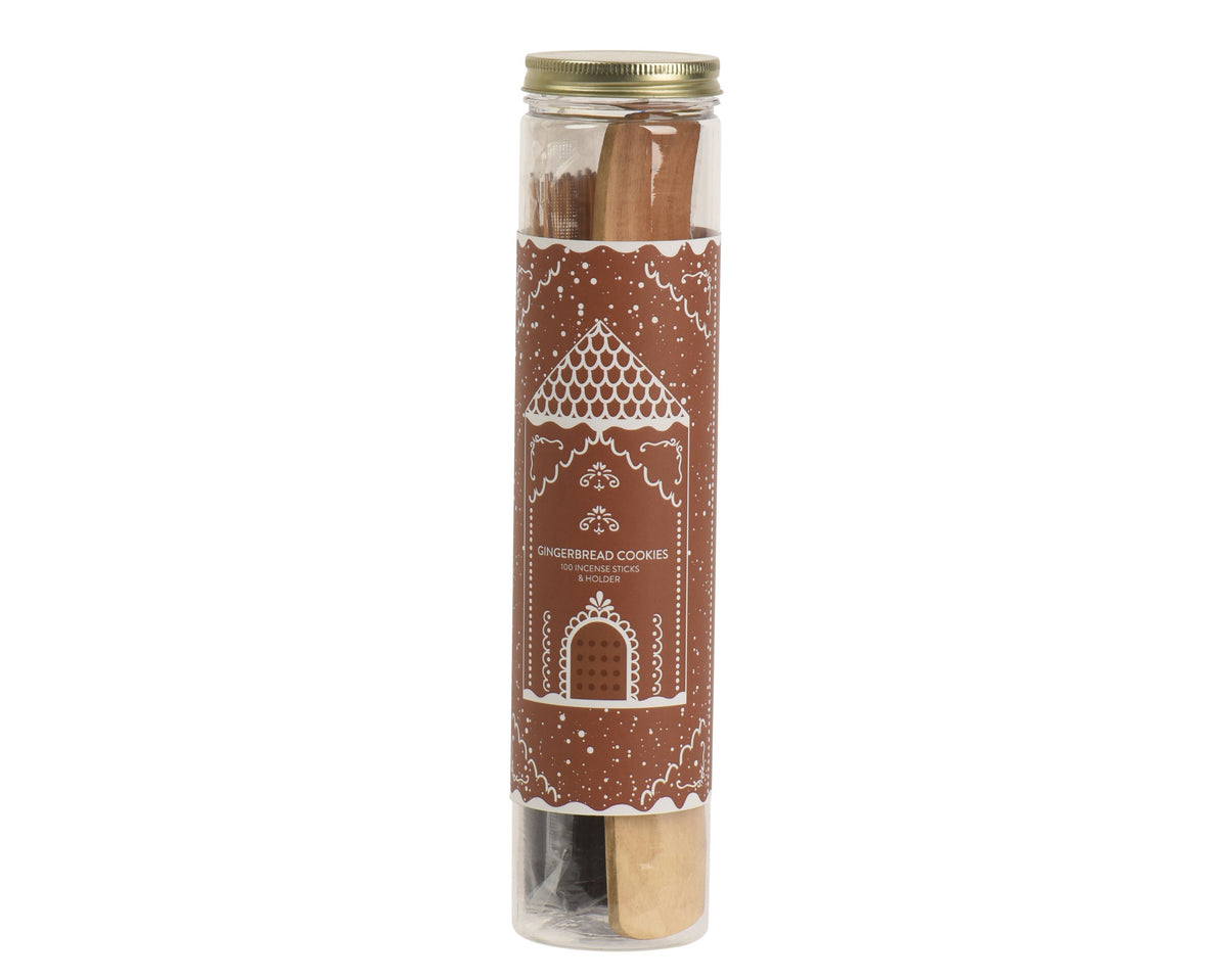 210063-Set de Incienso de Pan de Jengibre Bambú Aromático para el Hogar 63 cm-navidad-envio-canarias