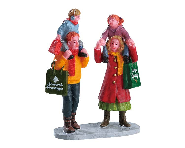 Compras Navideñas En Familia