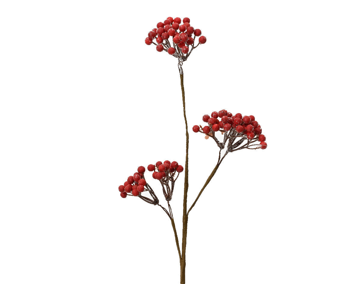 Rama de bayas rojas 50cm