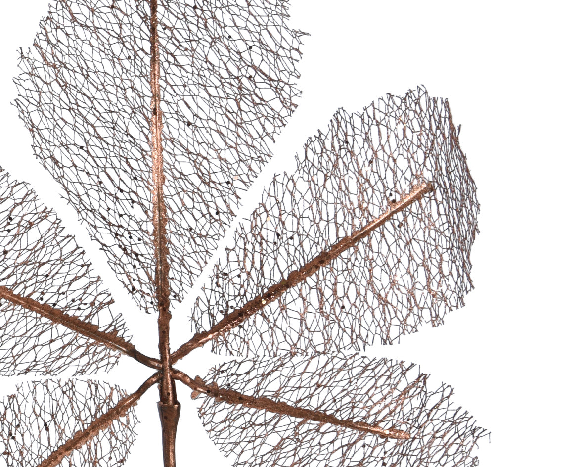 Rama de navidad  color gris plateado poliéster