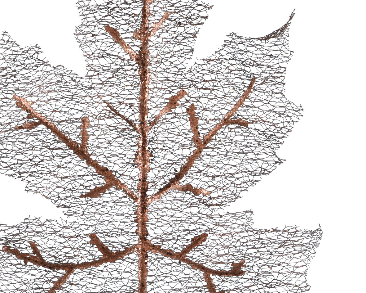 Rama de navidad  color gris plateado poliéster