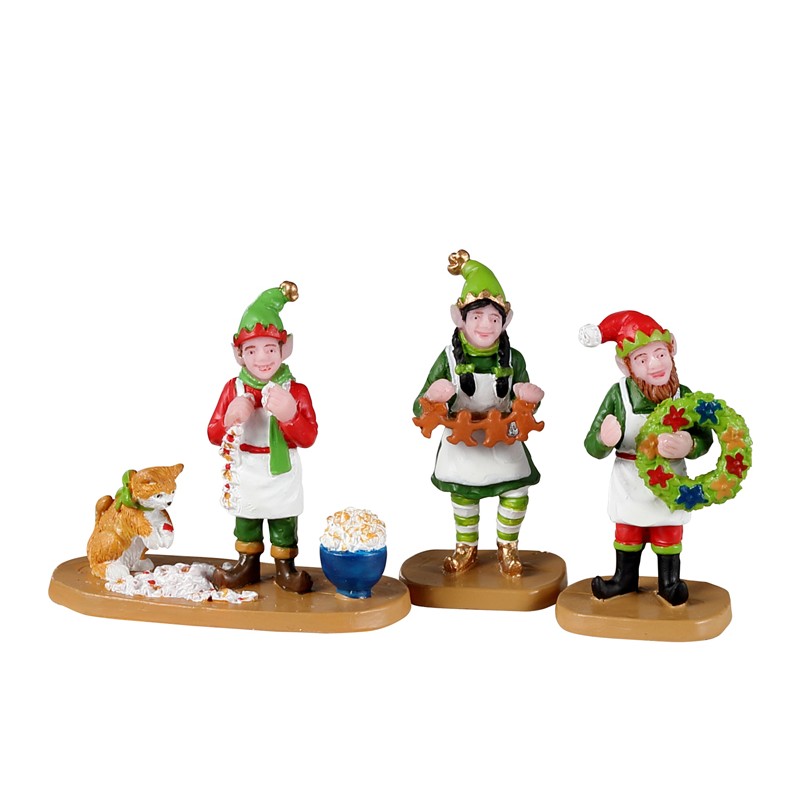 22137-Crafty-Elves-set-de-3-LEMAX-envio-a-canarias