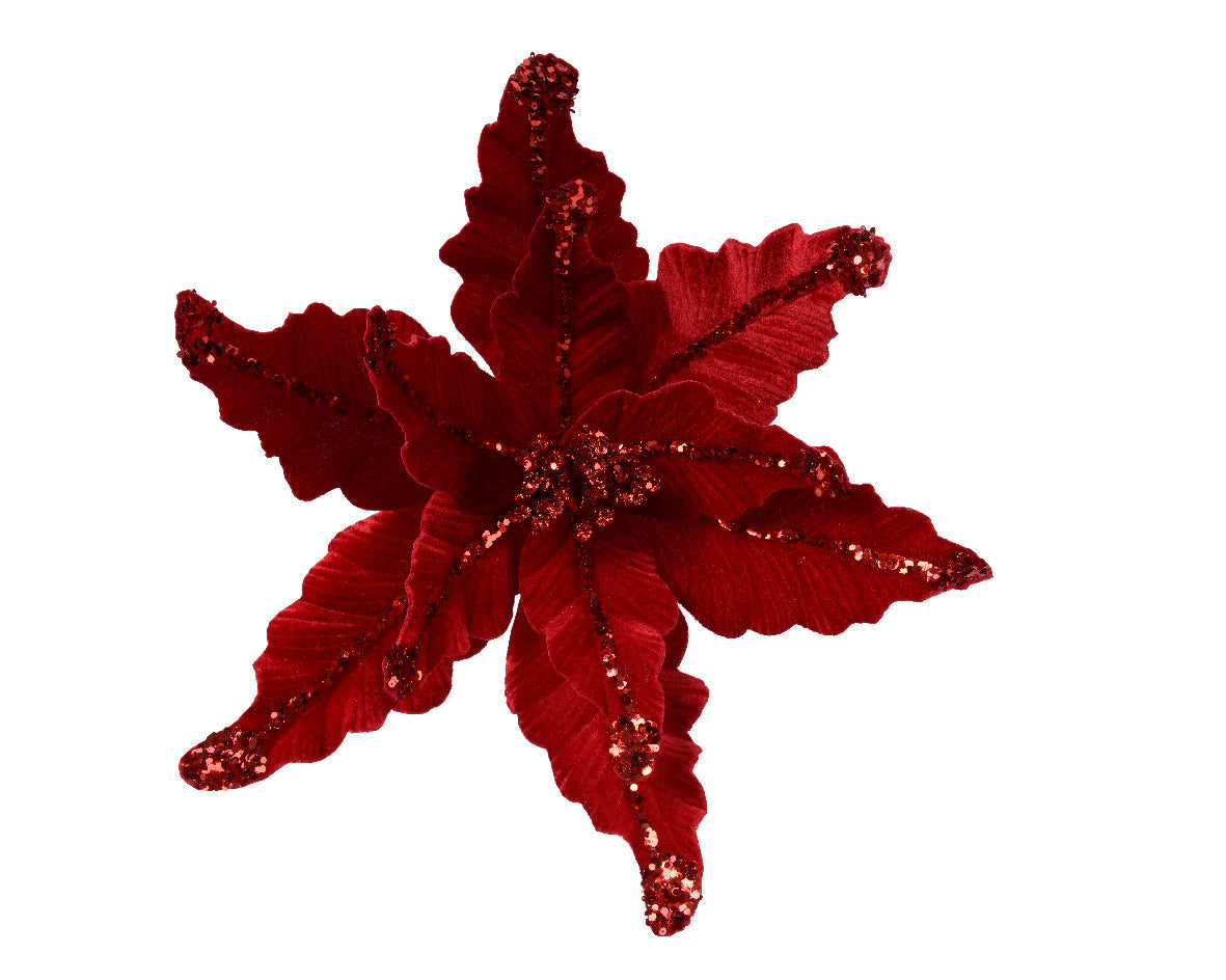Floral de Navidad  Roja de 44cm