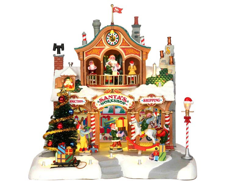 Santa'S Workshop, Incl. Adaptor 74254, 550 Ma (White) Colección Santa'S Wonderland LEMAX®