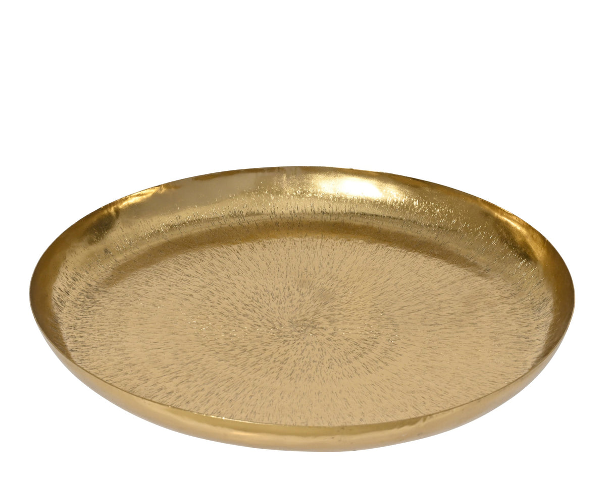 372074-Plato Deco de Hierro Dorado 28 cm-navidad-envio-canarias