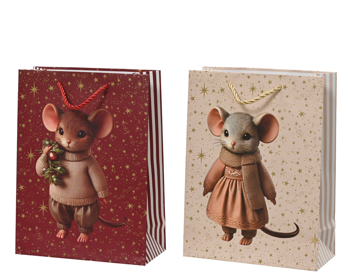 374215-Bolsa de regalo navideña con ratones -navidad-envio-canarias