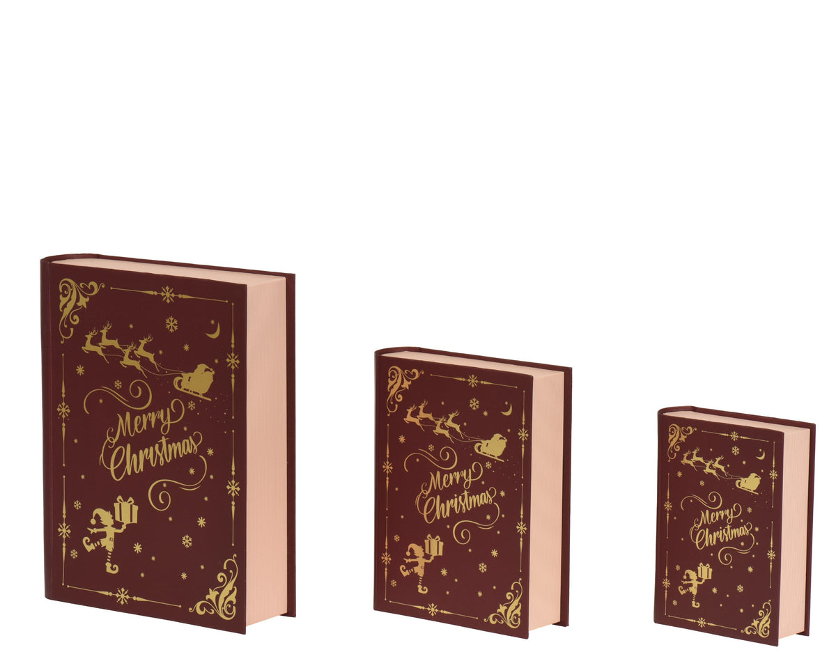 374411-Caja de regalo navideña con forma de libro-navidad-envio-canarias