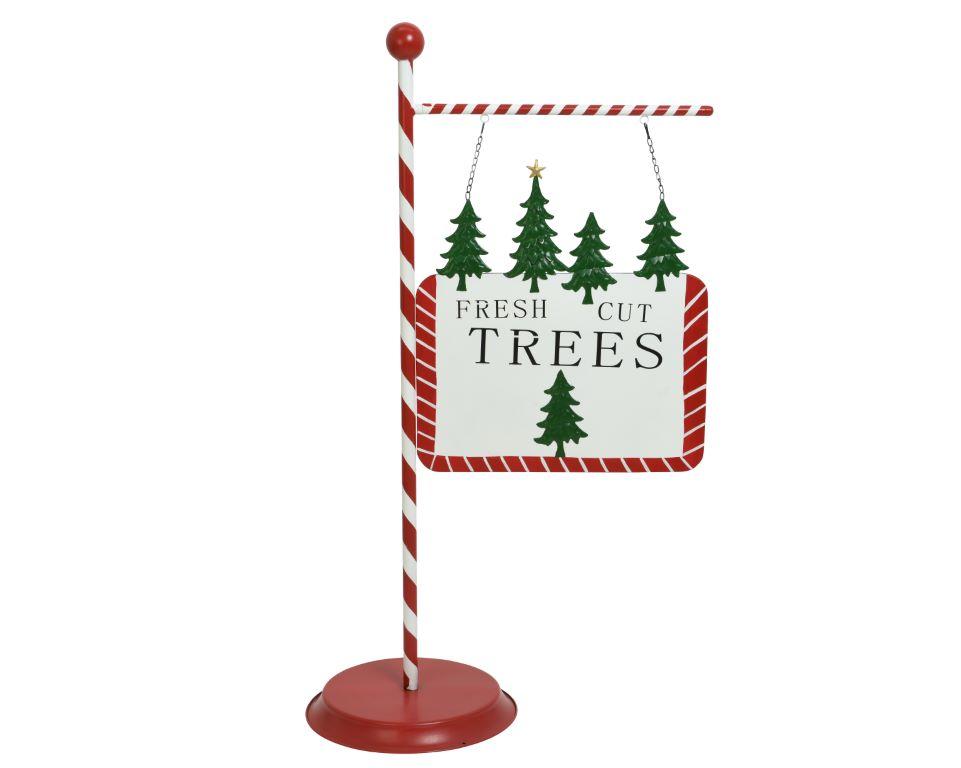 Letrero vintage 'Fresh cut trees'