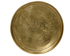 Plato dorado decorativo navidad de aluminio de 30cm