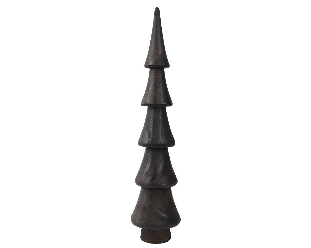 Árbol negro de madera de pino de 48cm