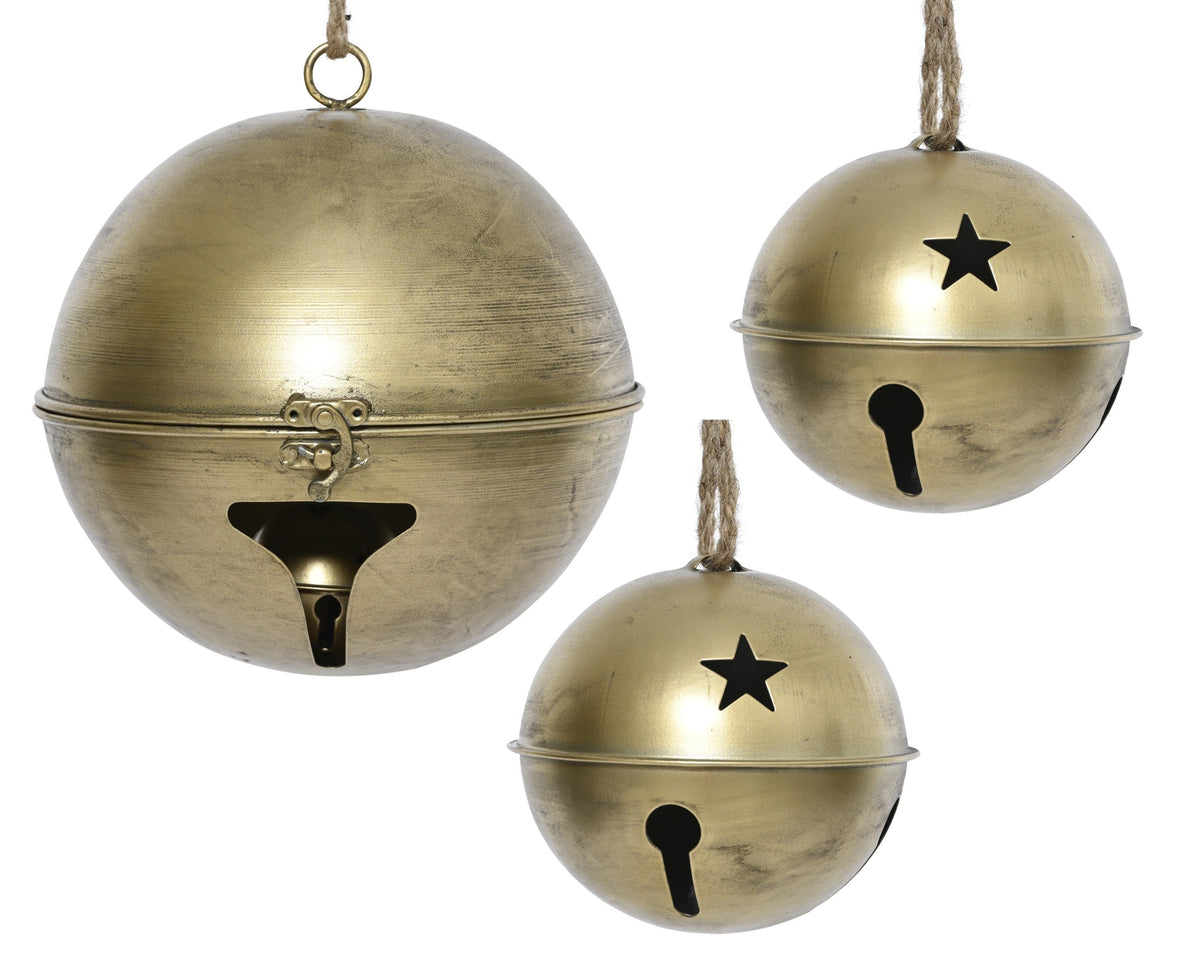 389805-Campana de hierro dorado esfera-navidad-envio-canarias