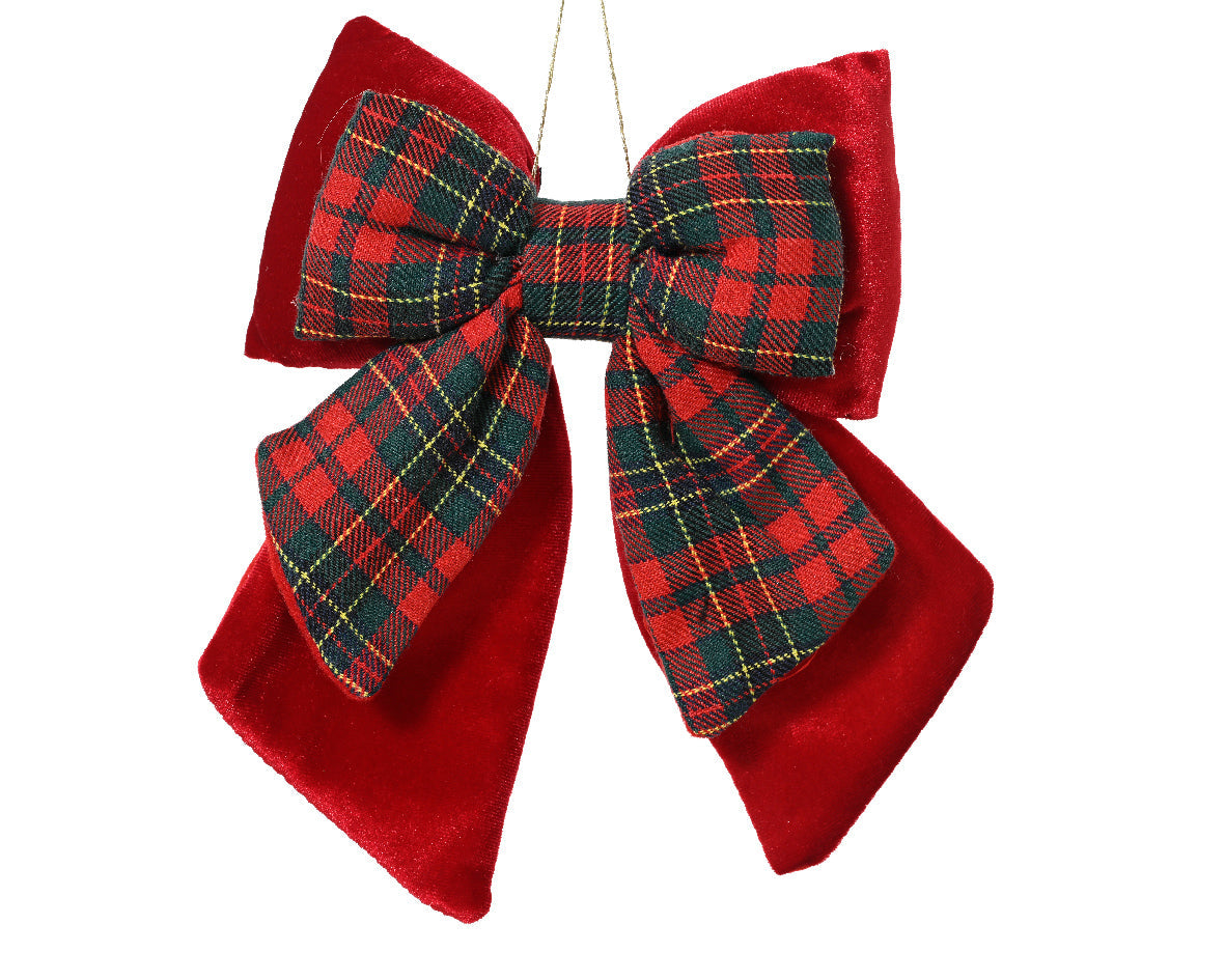 Lazos de navidad rojo y verde de 23cm