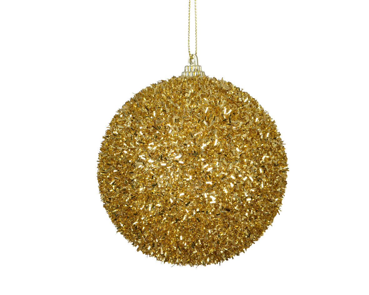 Bola de navidad dorada de10cm