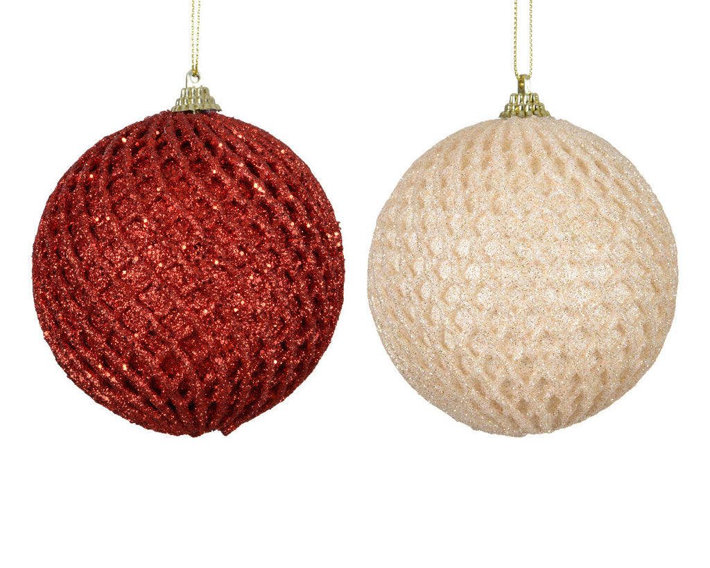Bola de Navidad rojo de 8cm