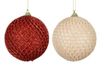 Bola de Navidad rojo de 8cm