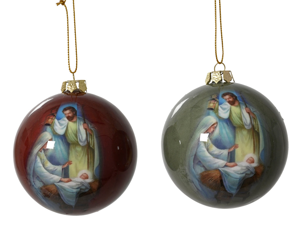 453194-Adorno navideño redondo de espuma de poliestireno de 8 cm-navidad-envio-canarias