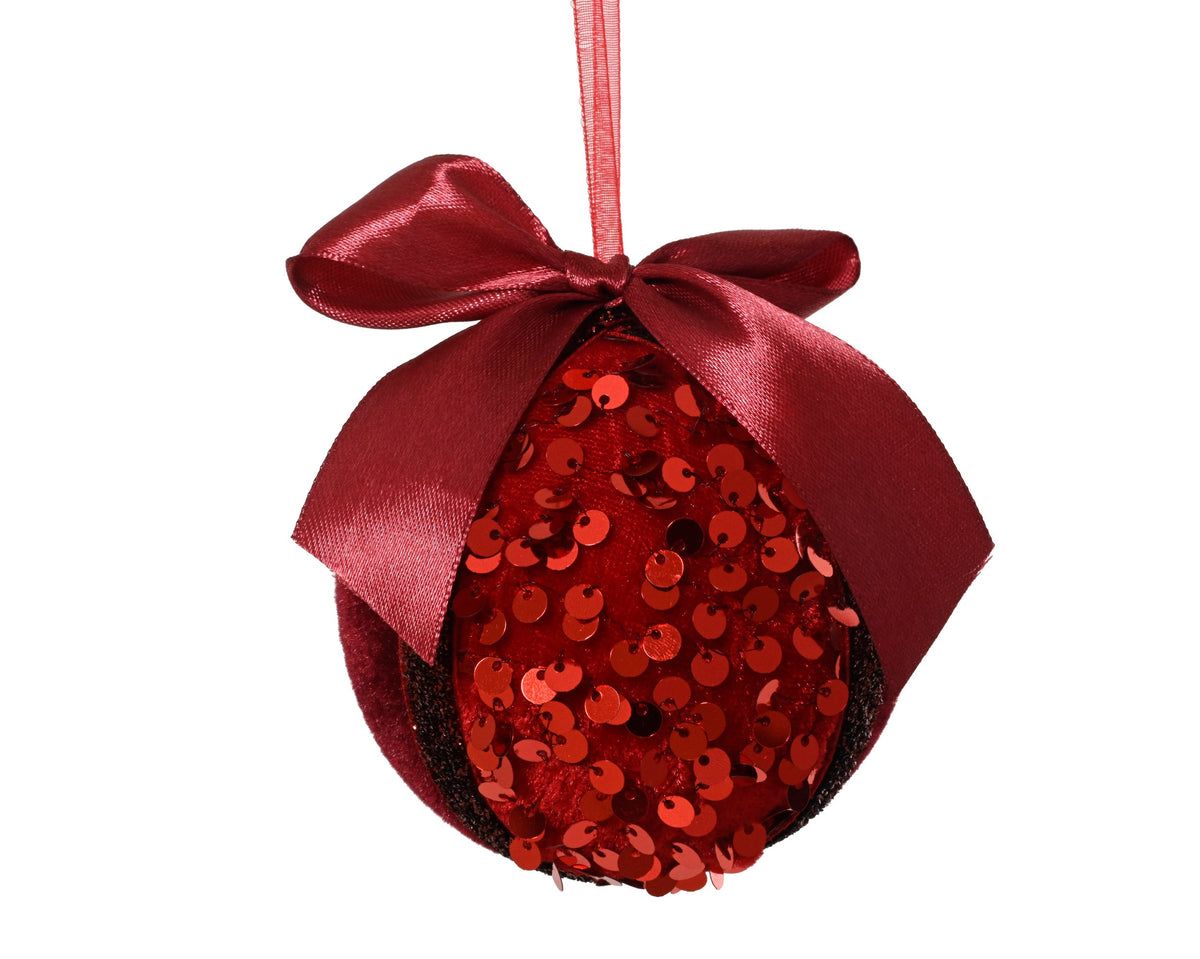453413-bola de Navidad de Navidad de Navidad de espuma roja redonda de 8 cm-navidad-envio-canarias