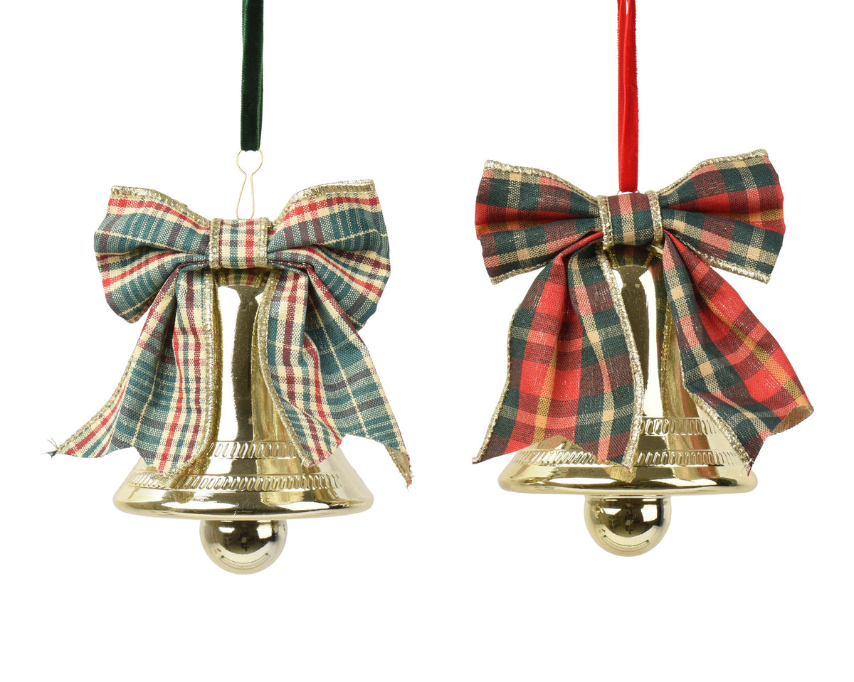 453415-Figura de campana de plástico dorada-navidad-envio-canarias