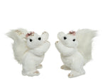 Figura navideña de foam tonos blancos L15.00-W11.00-A17.00cm